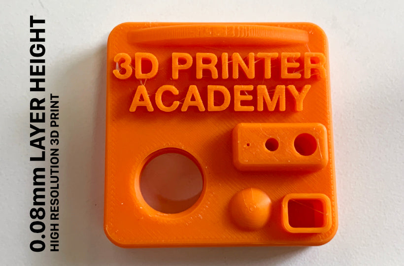 3D Printer Academy Test Squares