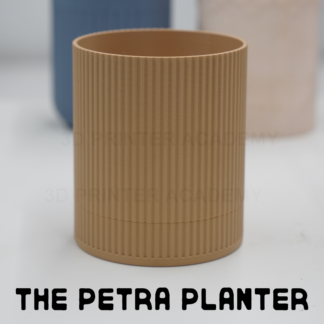 3D Printable Planters with Quick-Click Drip Tray