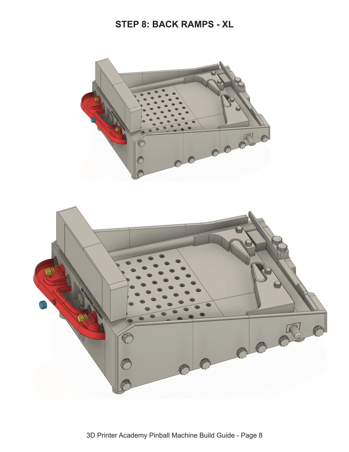 STL Files - XL Sized Pinball Machine