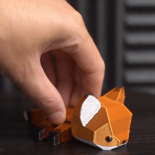 Flexible Fox (Print-in-place)