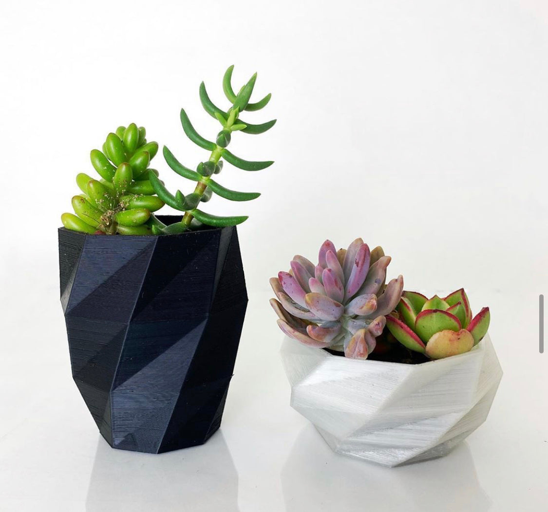 3D Printable Succulent Pots | Geometric Set
