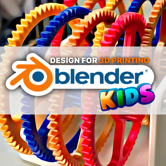Design for 3D Printing with Blender for Kids! (ages 5-12)