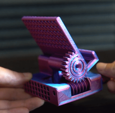 3d printed worm gear Worm Gear Phone Stand