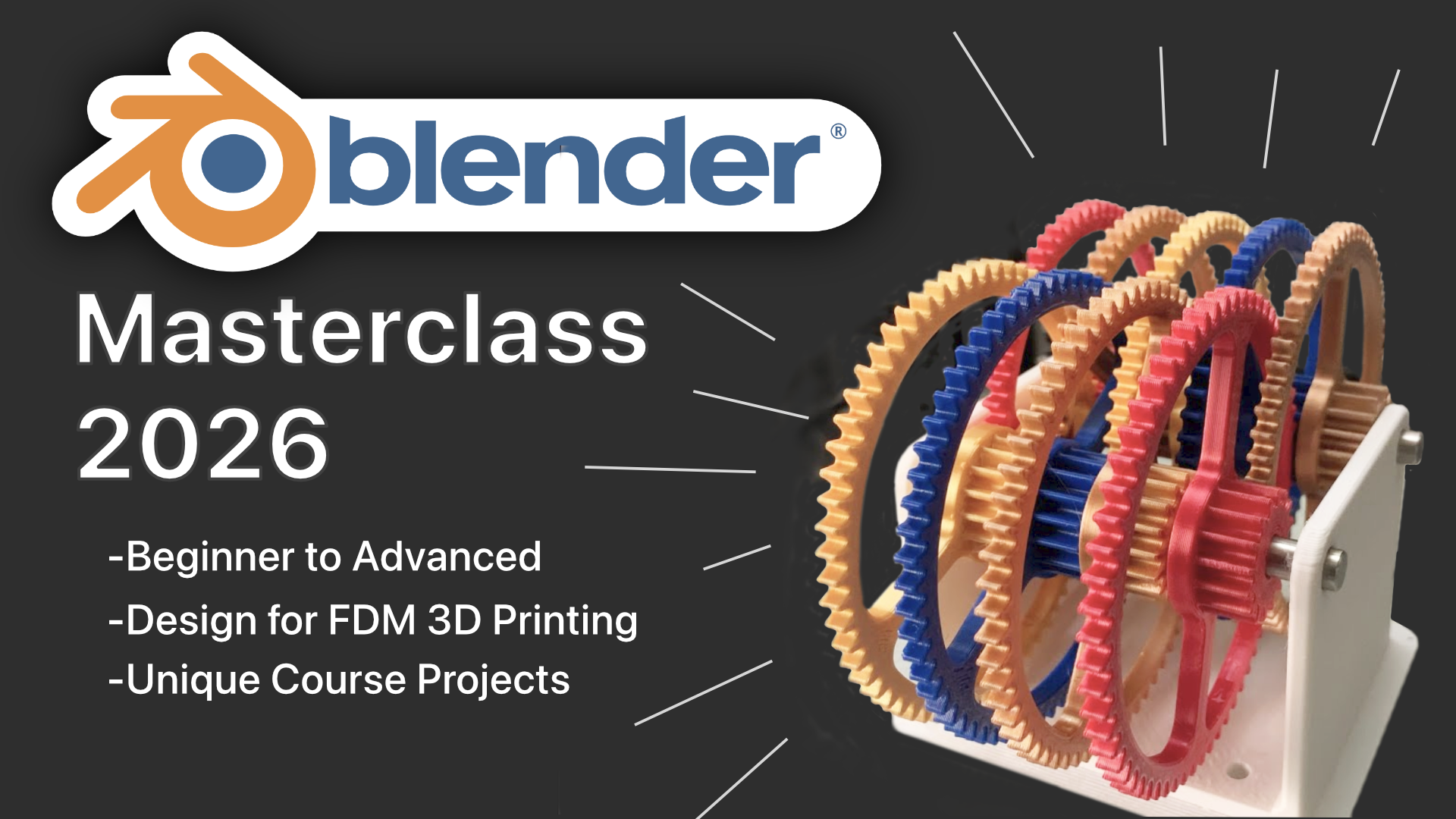 Long Awaited Blender Masterclass 2026 is LAUNCHING SOON.