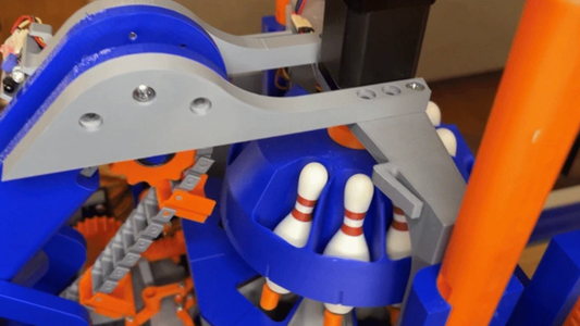 Epic Project Feature: Mini Tabletop Bowling - 3D Printed Automatic Pinsetter