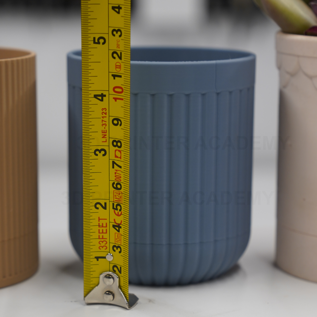 3D Printable Planters with Quick-Click Drip Tray