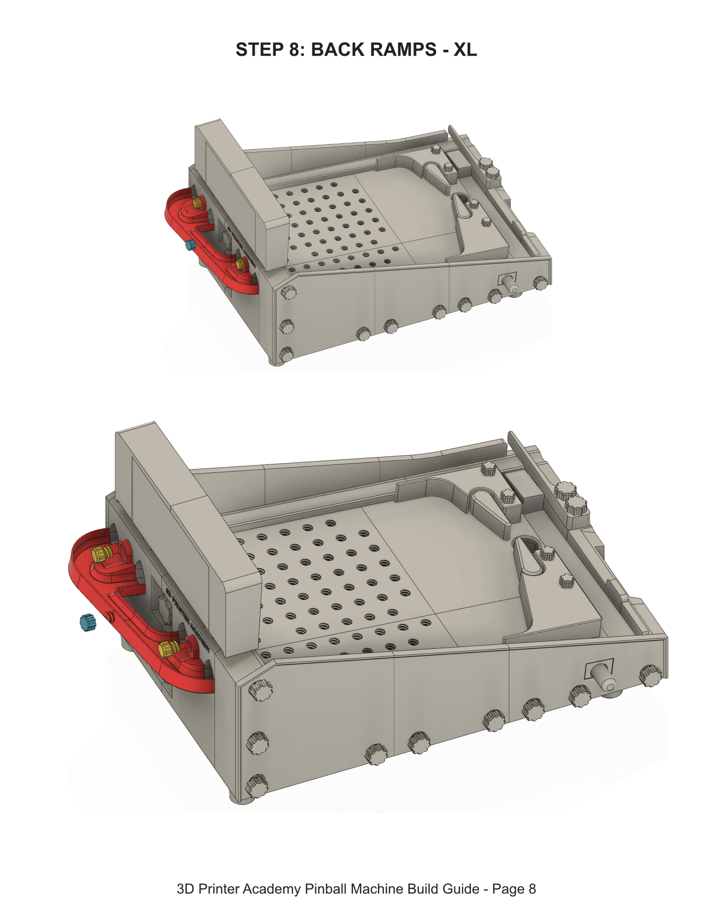 STL Files - XL Sized Pinball Machine
