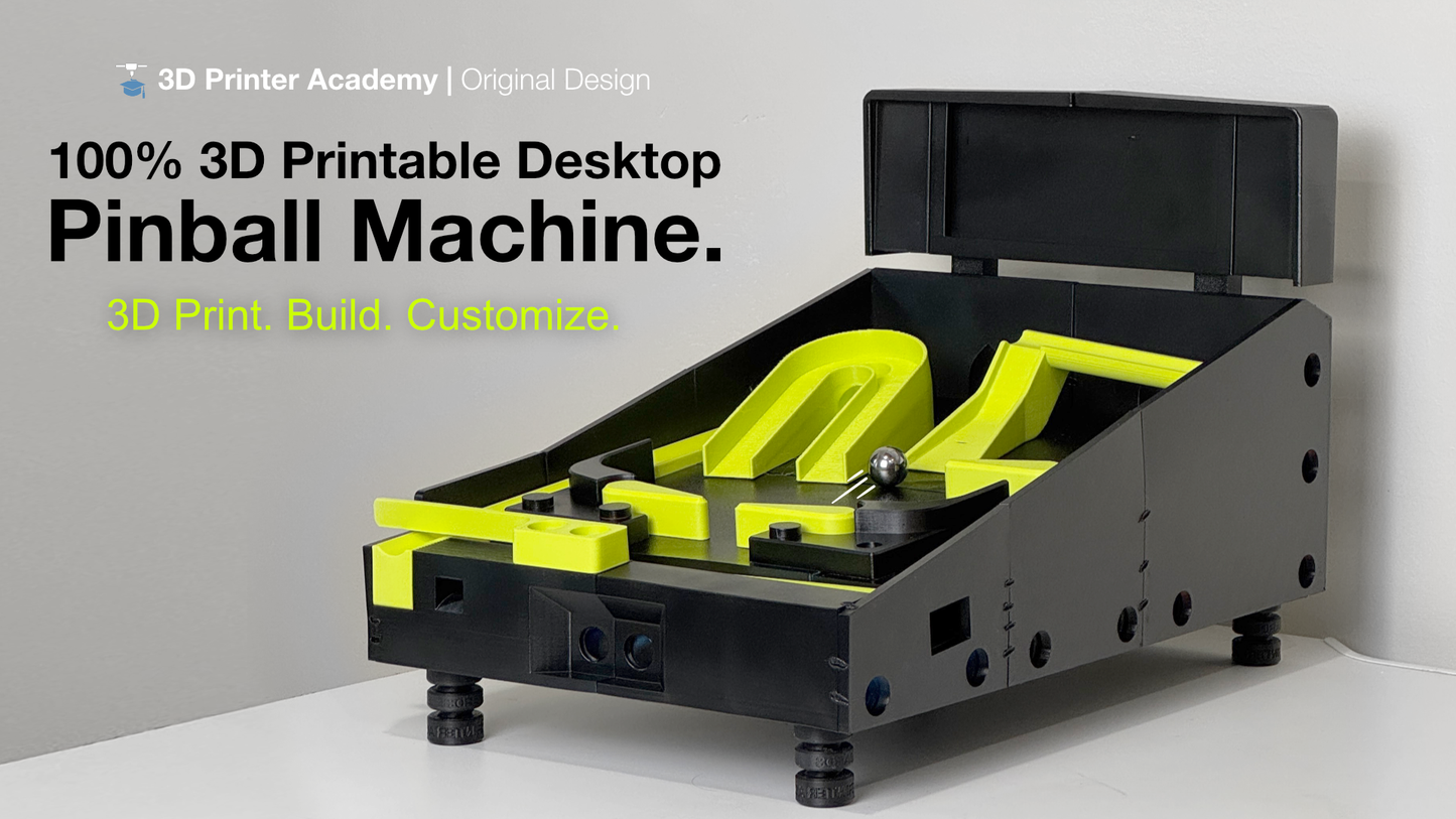 The 3D Printer Academy Pinball Machine (BETA02a)