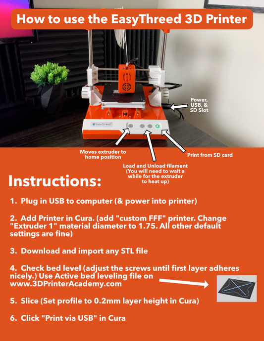 How to use EasyThreed 3D Printer