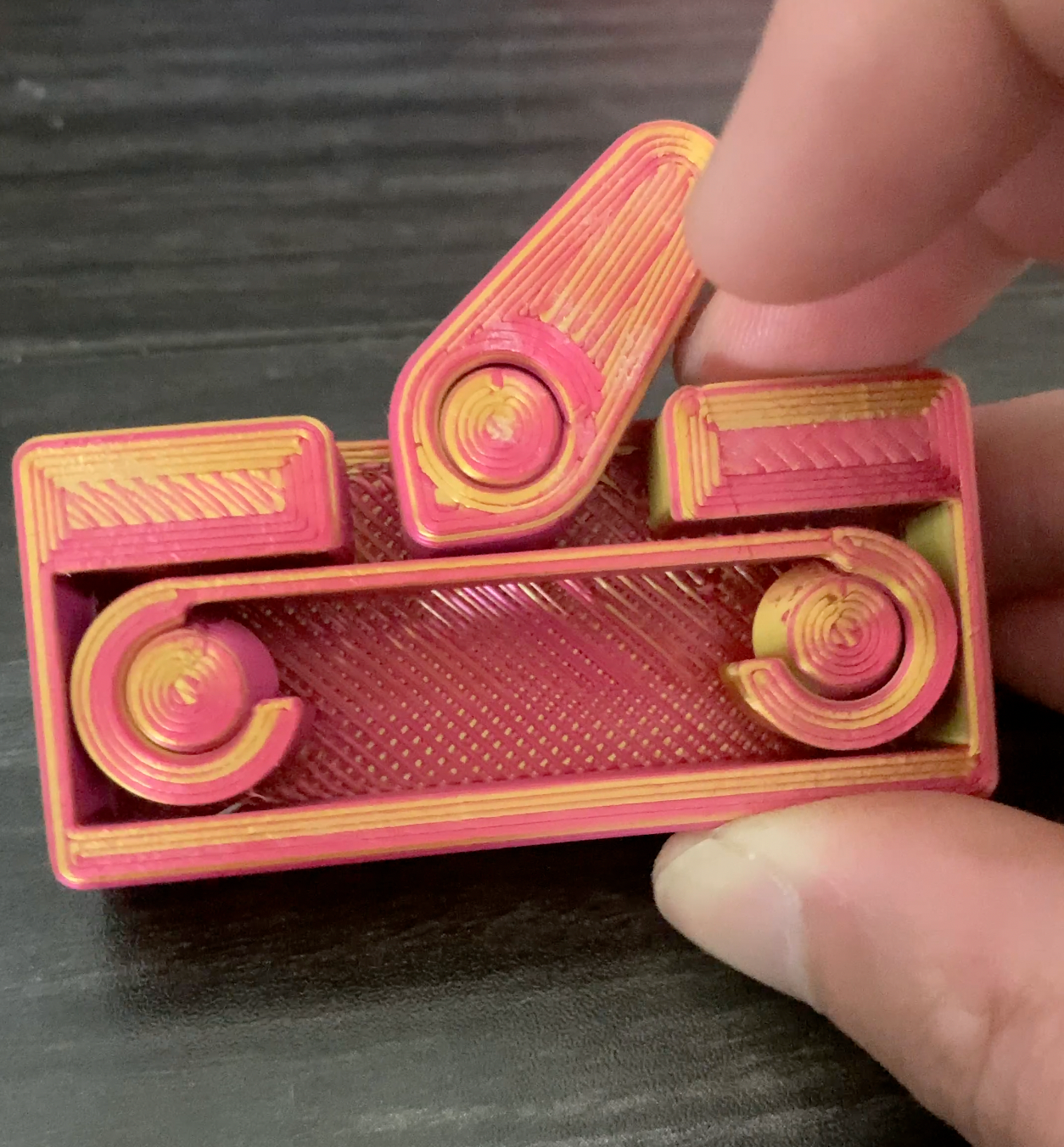 Fidget Switch - Print-In-Place Bistable Mechanism Example