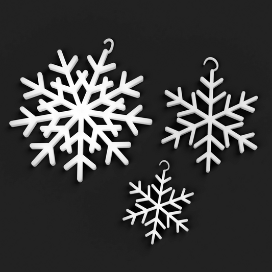 Snowflake Christmas Tree Ornaments